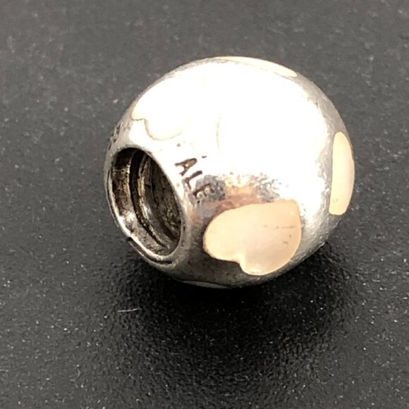 Pandora Silver LOVE ME White Mother of Pearl Charm #790398MPW  925 Ale - Picture 5 of 13